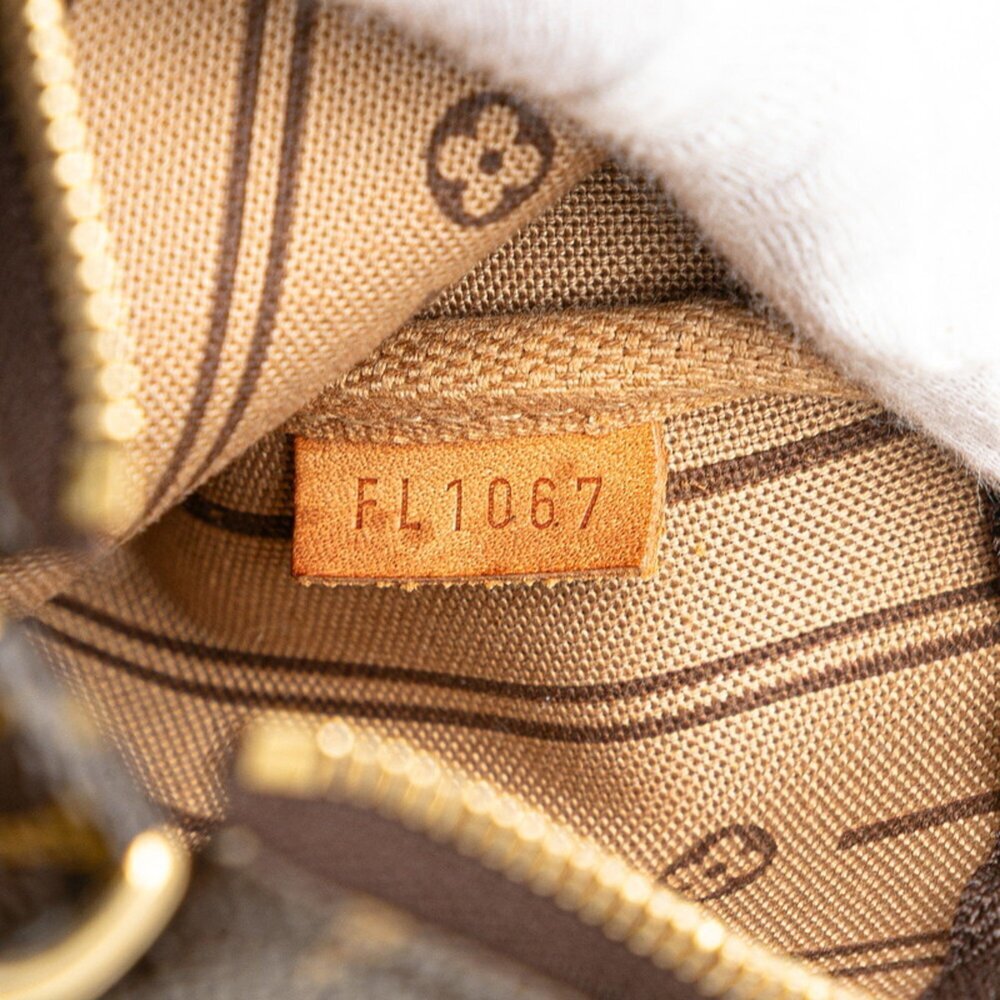 LOUIS VUITTON Brown Monogram Leather Pochette Pouch - Picture 9 of 10